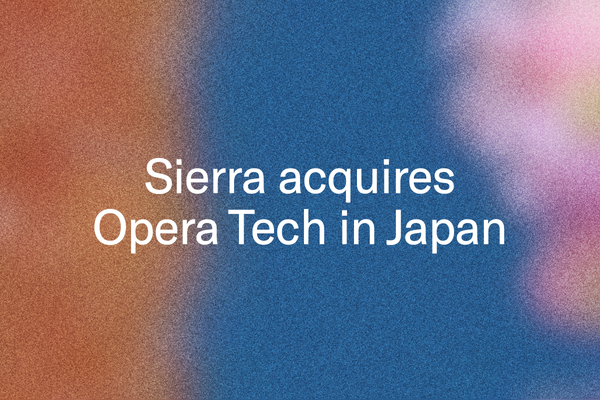 Text: Sierra acquires Opera Tech in Japan.