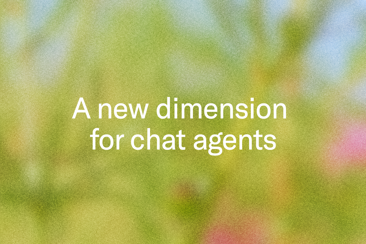 Visual interaction for chat agents