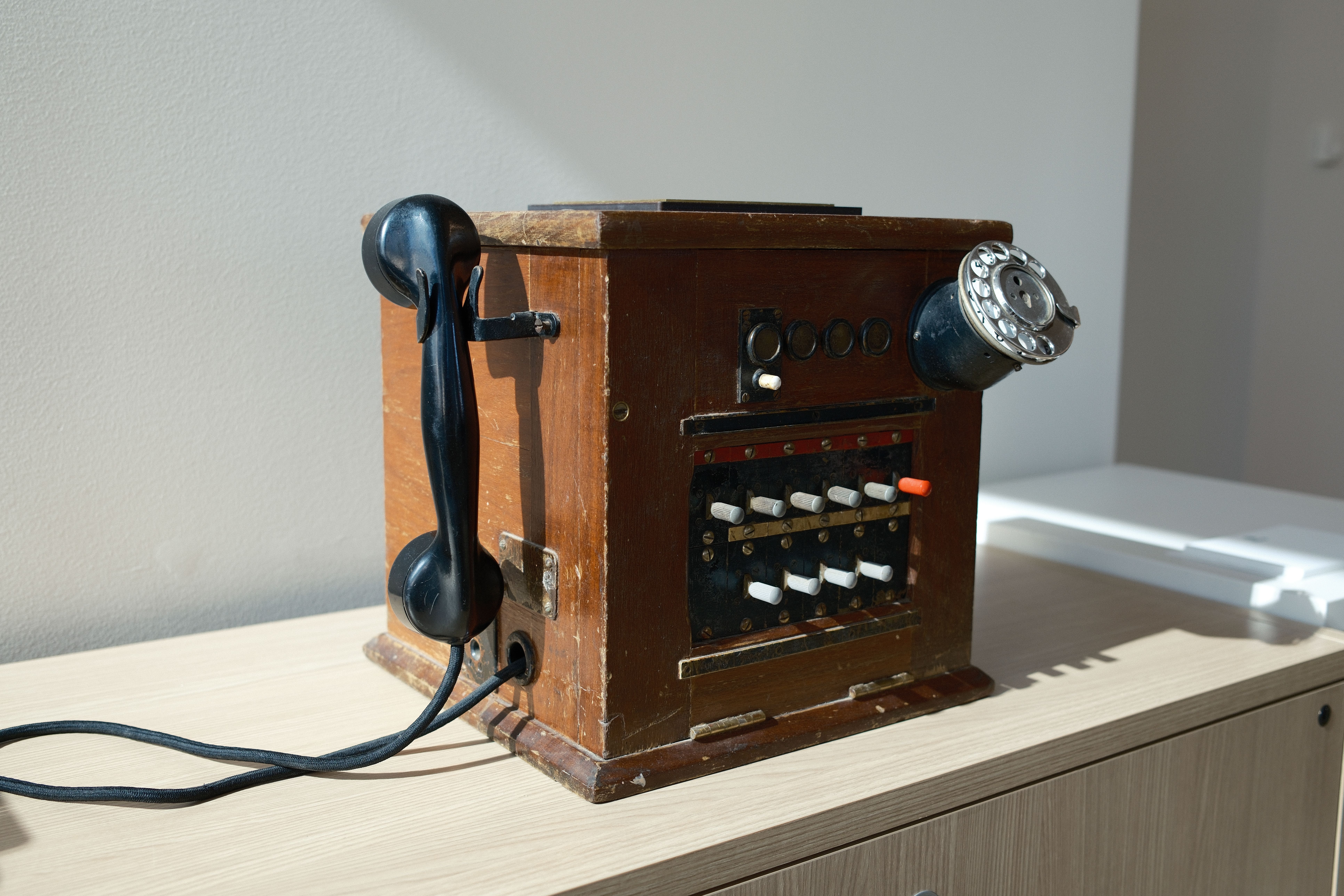Photo of a vintage telephone