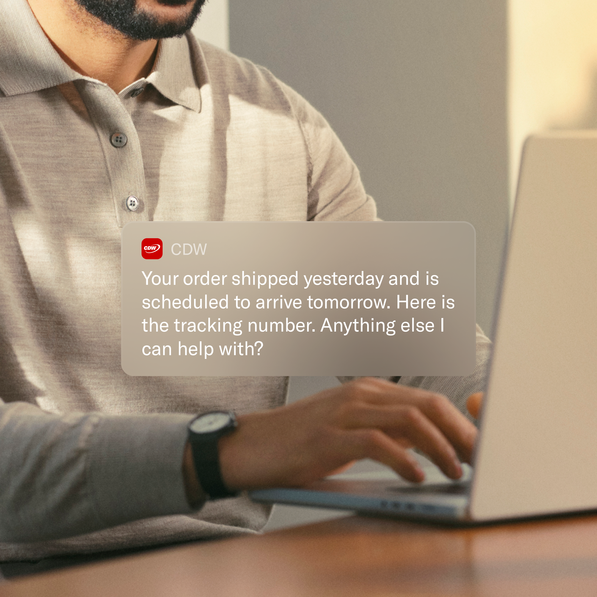 CDW chat conversation