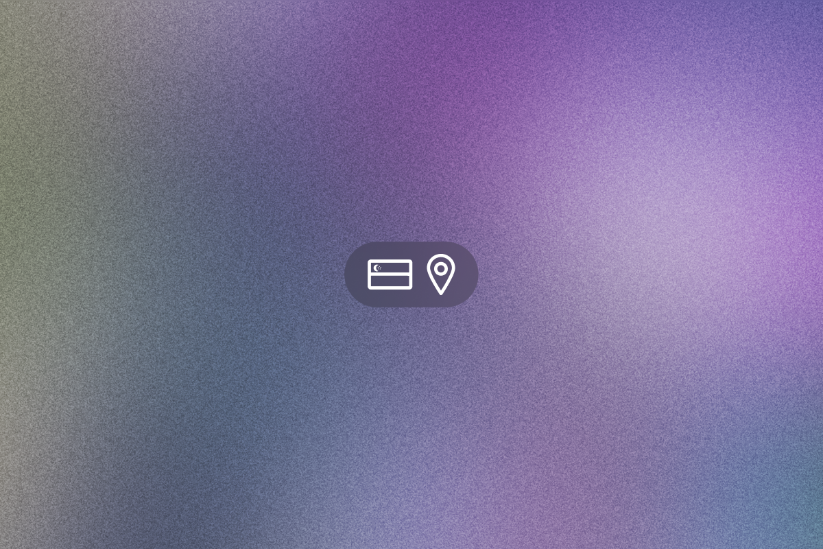 Gradient image with Sinagpore flag icon